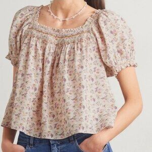 Doen Portia Top Doen Feathered Floral, Size Medium